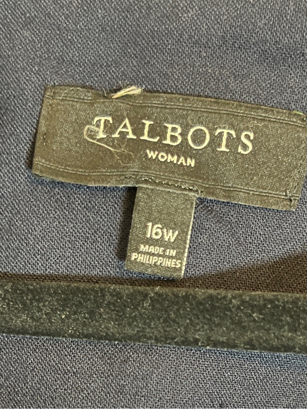 Talbots Blazer Womens 16W Navy Tailored Jacket Chic Minimalist Classic Workwear - Picture 3 of 10